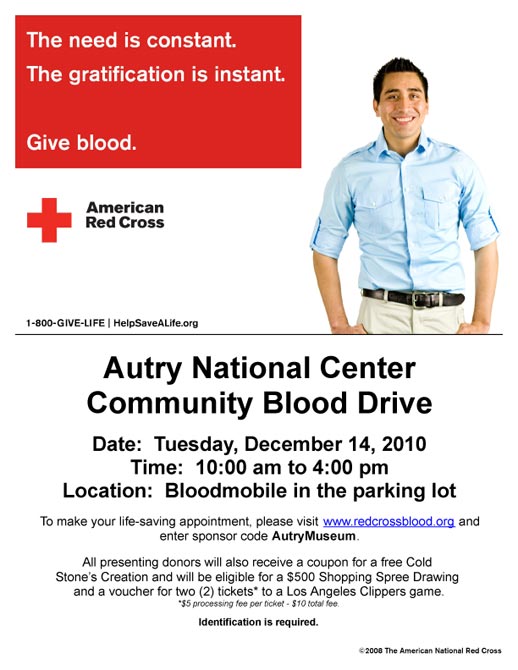Autry National Center Community Blood Drive